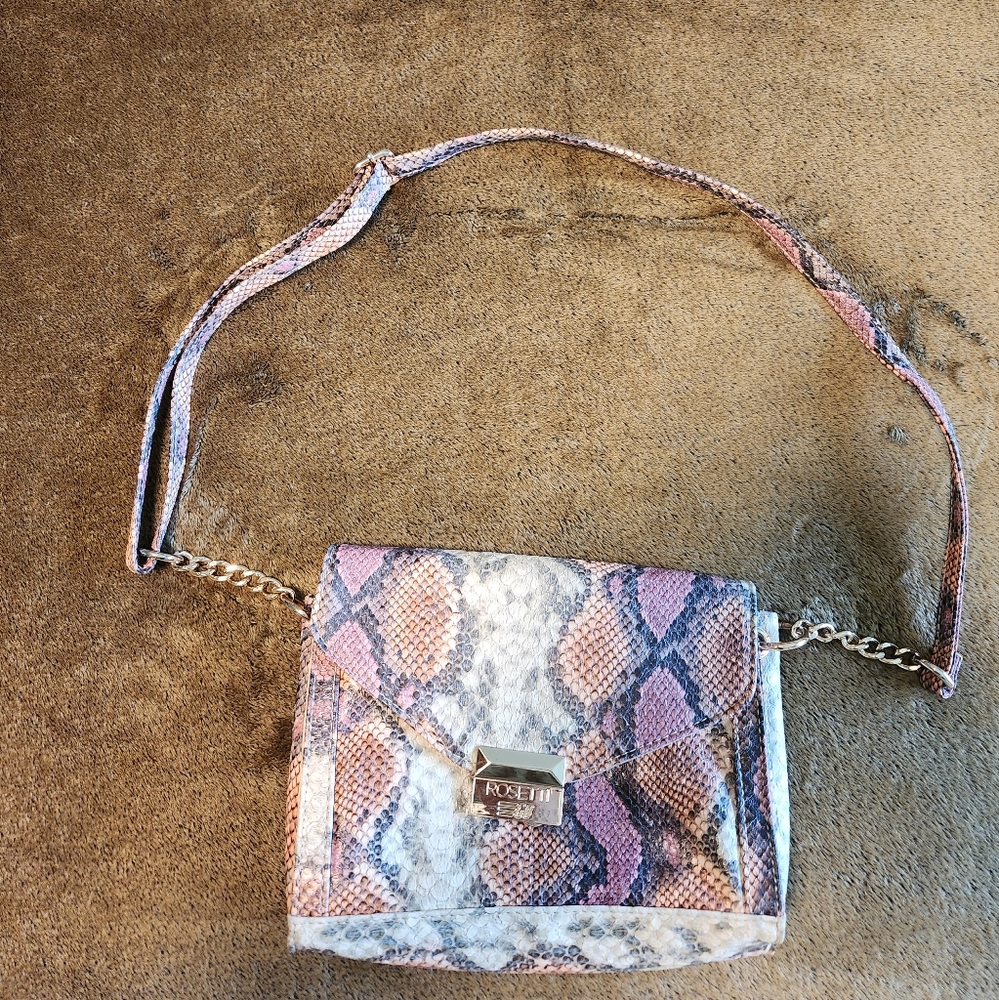 Rosetti faux snake skin purse